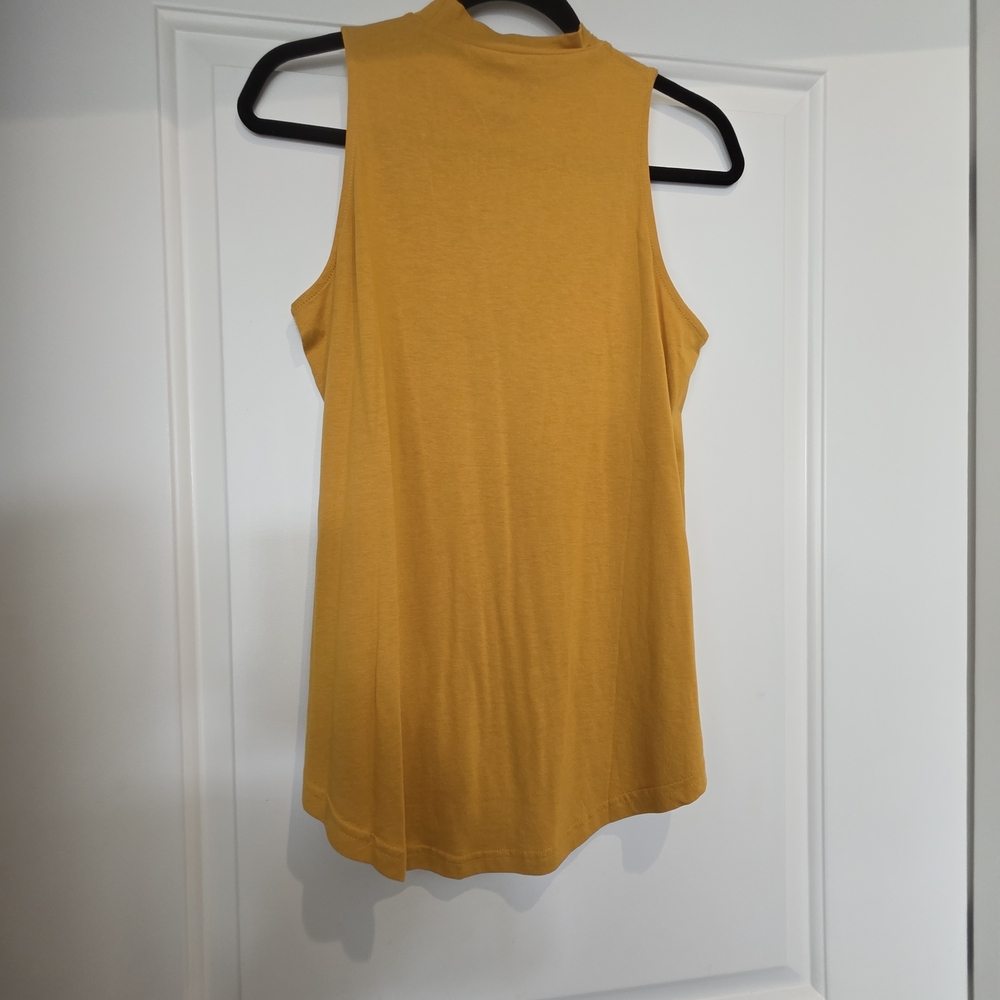 Le Chateau Golden Sleeveless Tank Top
